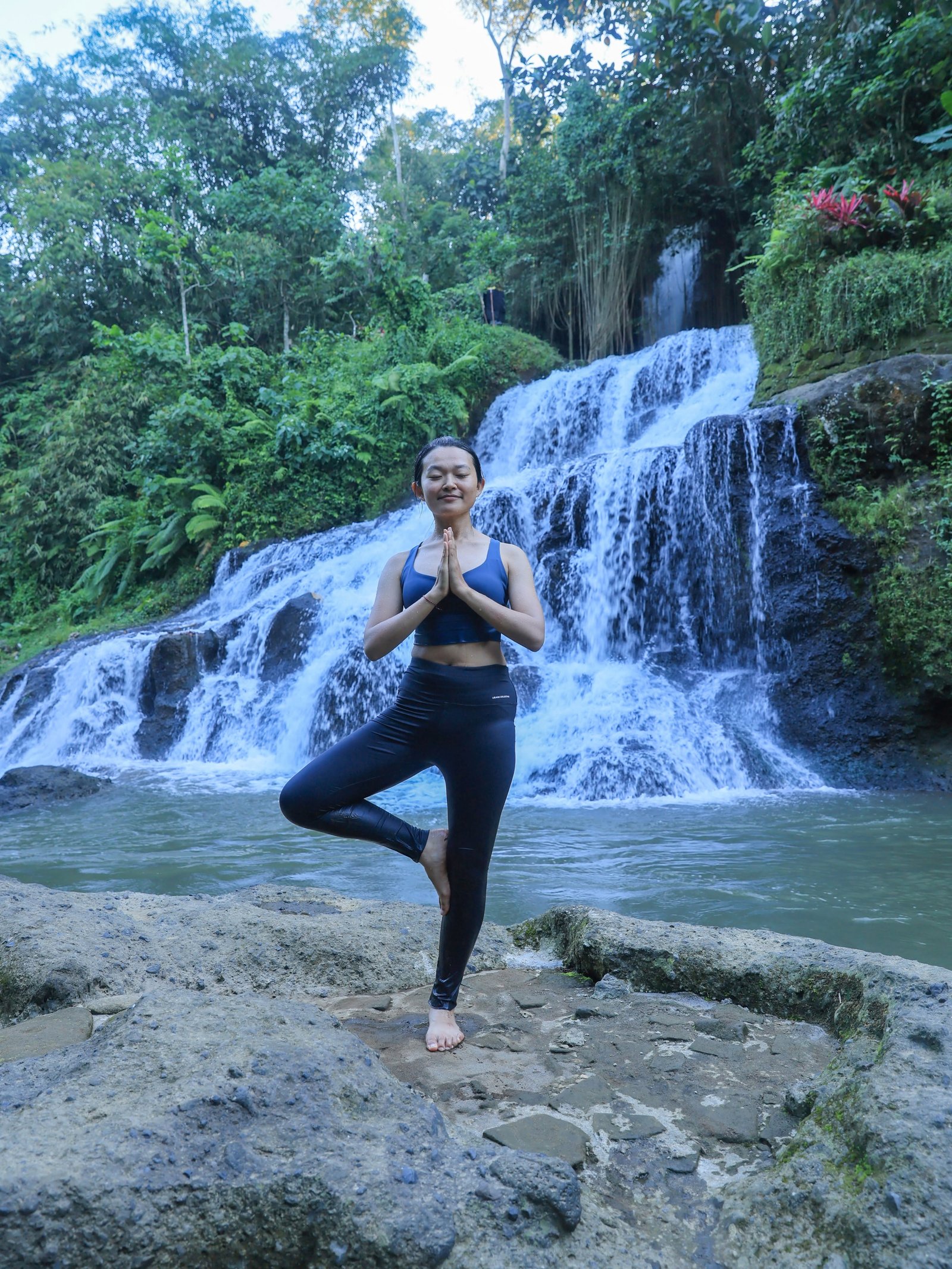 Yoga teacher training practice in Bali
