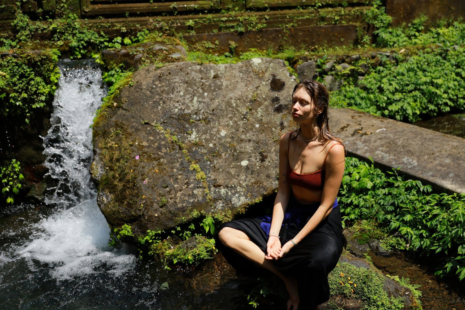 Yoga and tropical nature in Bali